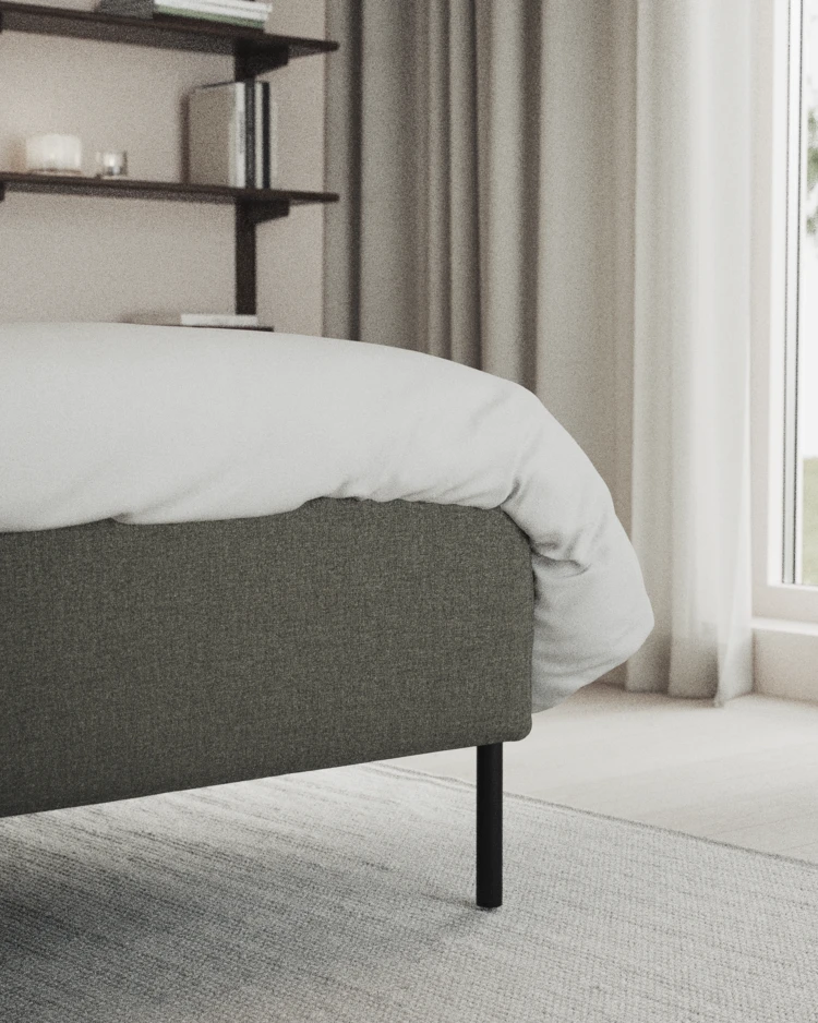 Delux Exclusive - Kontinentalsäng, enkelsäng 120 cm med bäddmadrass och sängben - inspiration