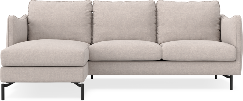 Madison Lux - 2-sits soffa med schäslong vänster - Beige