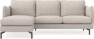 Madison Lux - 2-sits soffa med schäslong vänster - Beige