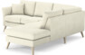 Eden - 2-sits soffa med divan - Vit
