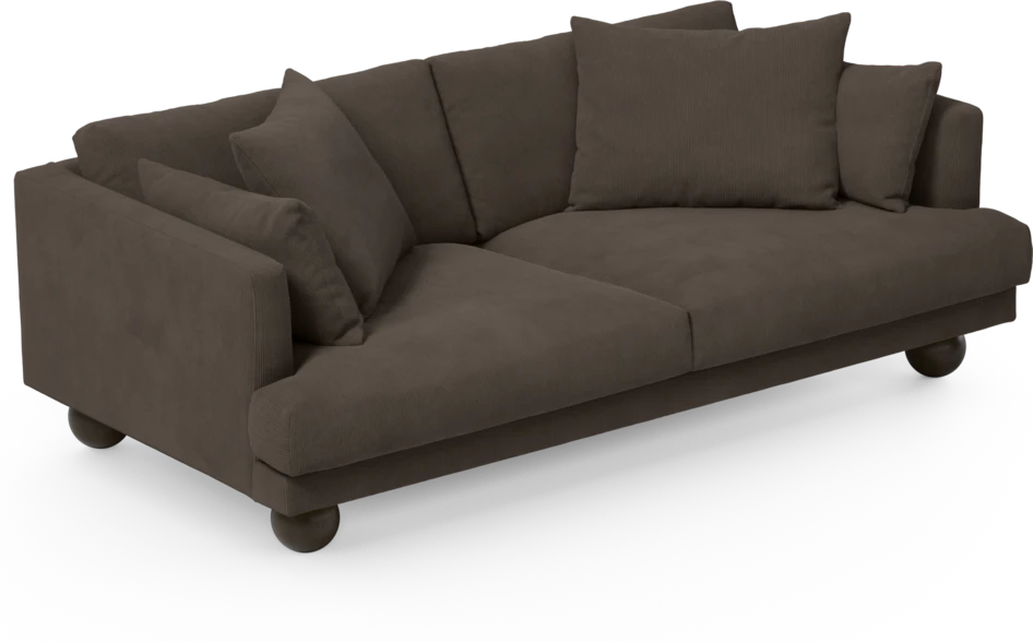 Harper - 3-sits soffa - Brun