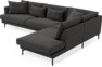 Harper - 3-sits soffa med divan höger - Grå