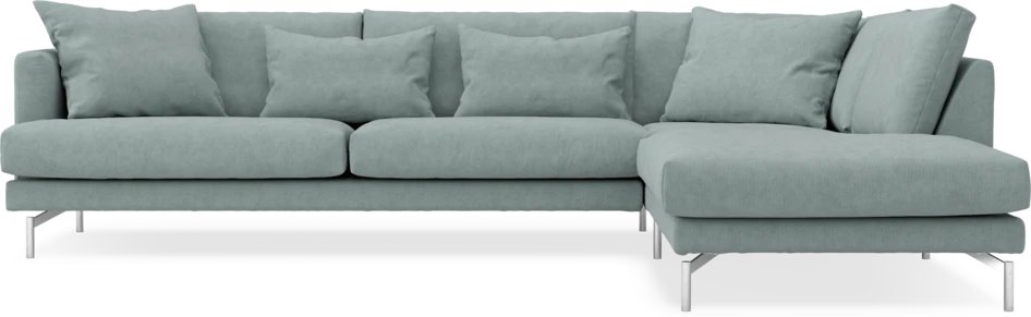 Harper - 3-sits soffa med divan höger - Grön