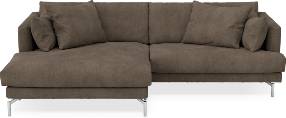 Harper - 4-sits med schäslong XL vänster - Brun
