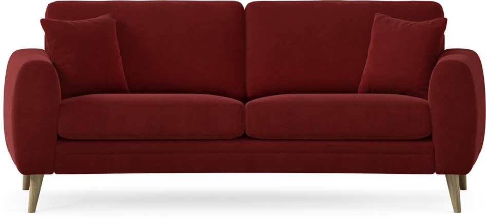 Eden - 2,5-sits soffa svängd - Röd