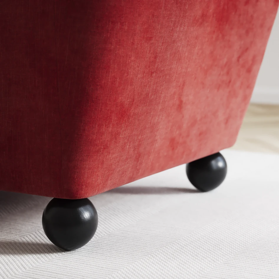 Madison - 2-sits soffa med divan vänster och schäslong höger - Rosa