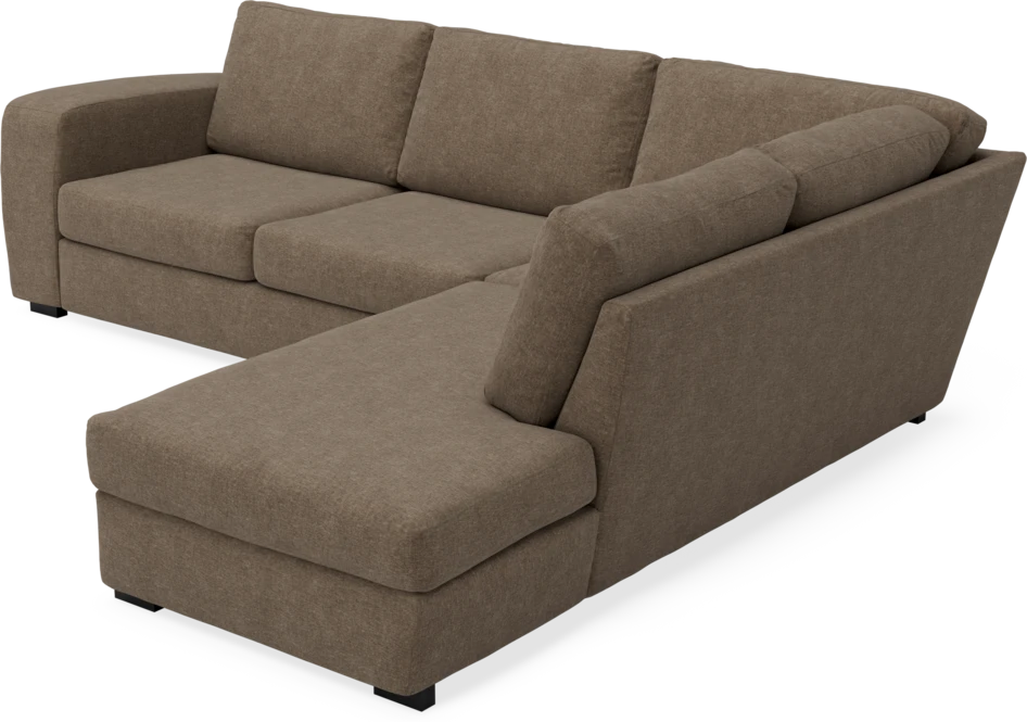Friday - 2,5-sits soffa med divan höger - Brun