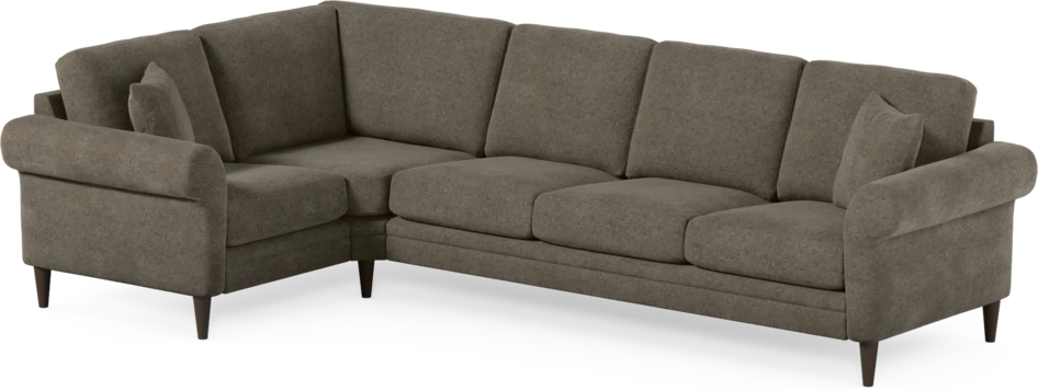 Eden - Hörnsoffa, 1+3-sits - Brun