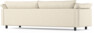 Cherrie - 4-sits soffa, hel dyna, fast klädsel - Beige