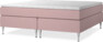 New York - Kontinentalsäng, dubbelsängmed bäddmadrass och sängben - Rosa