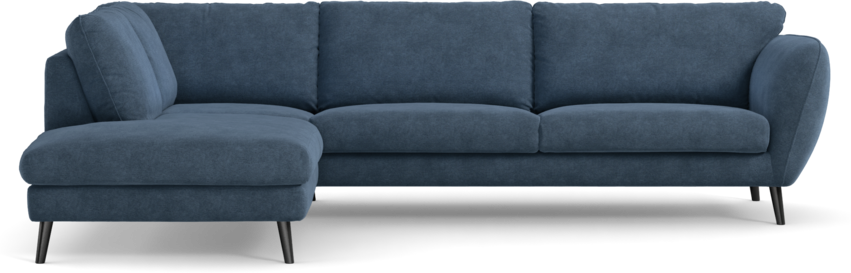 Madison - 3-sits soffa med divan vänster - Blå