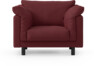 Cherrie - Fåtölj, fast klädsel - Röd