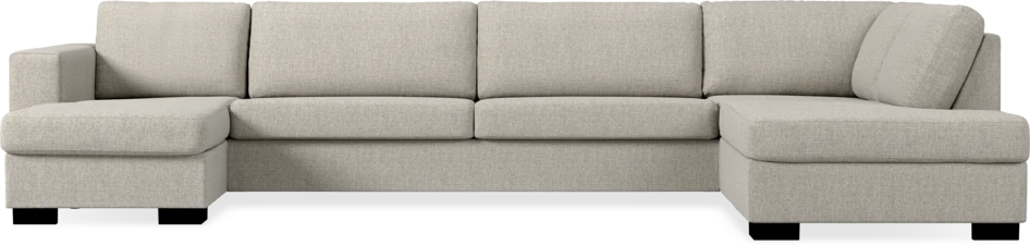 Nevada - 4-sits soffa med schäslong vänster och divan höger - Beige