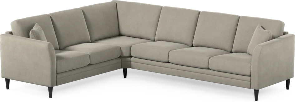 Eden - Hörnsoffa, 2+3-sits - Brun