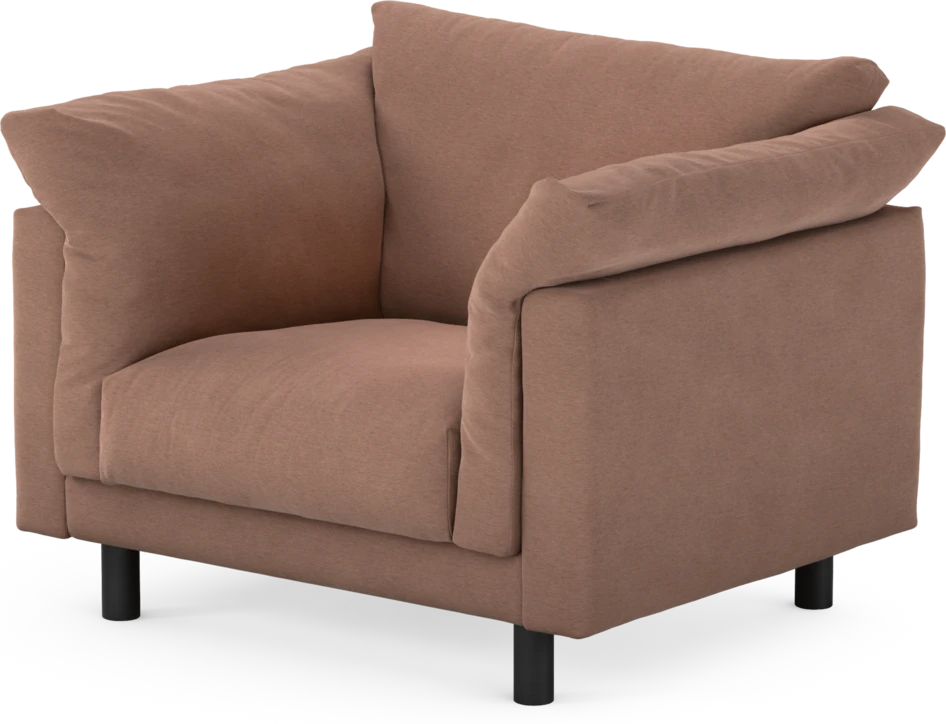 Cherrie - Fåtölj, fast klädsel - Rosa