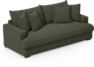 Mila - 3-sits soffa, hel dyna - Grön