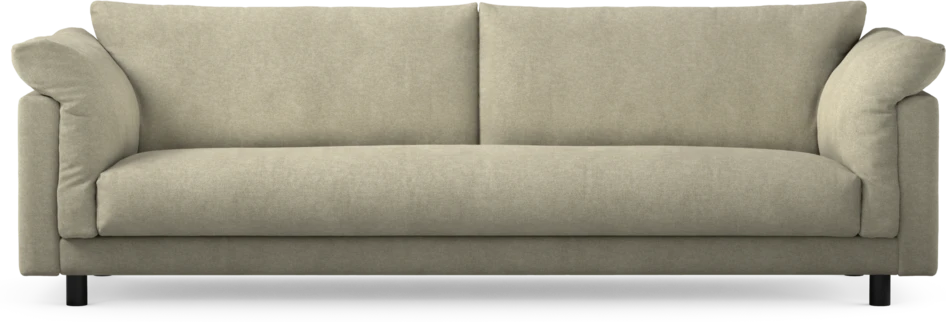 Cherrie - 4-sits soffa, hel dyna, fast klädsel - Beige