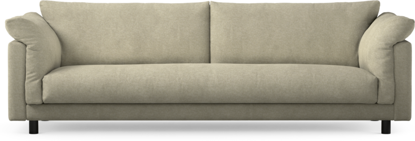 Cherrie - 4-sits soffa, hel dyna, fast klädsel - Beige