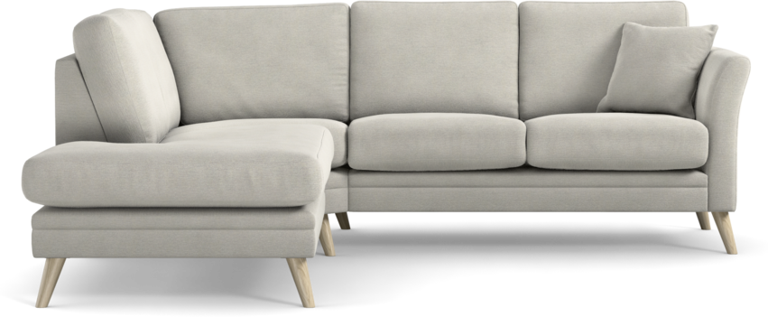 Eden - 2-sits soffa med divan - Grå