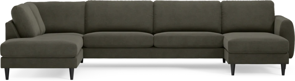 Bridge - 3-sits soffa med divan vänster och schäslong höger - Grå