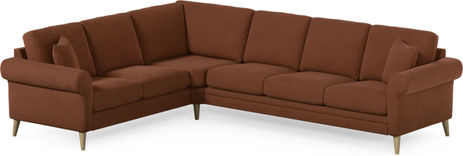 Eden - Hörnsoffa, 2+3-sits - Orange