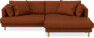 Harper - 4-sits med schäslong XL höger - Orange