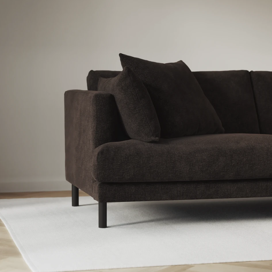 Harper - 4-sits soffa - Brun