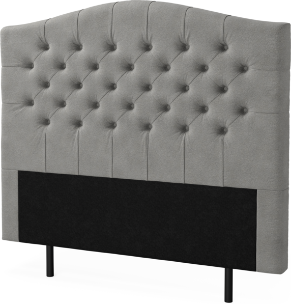 New York välvd - Sänggavel, 90-210 cm - Grå