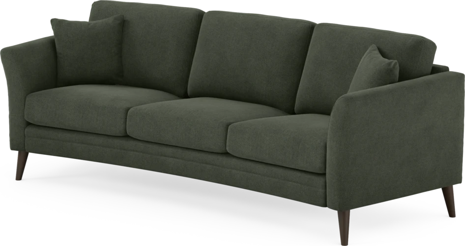 Eden - 3-sits soffa svängd - Grön