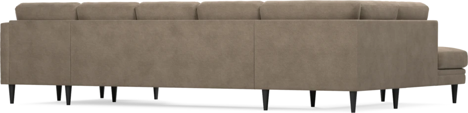 Eden - 3-sits soffa med divan vänster och schäslong höger - Brun