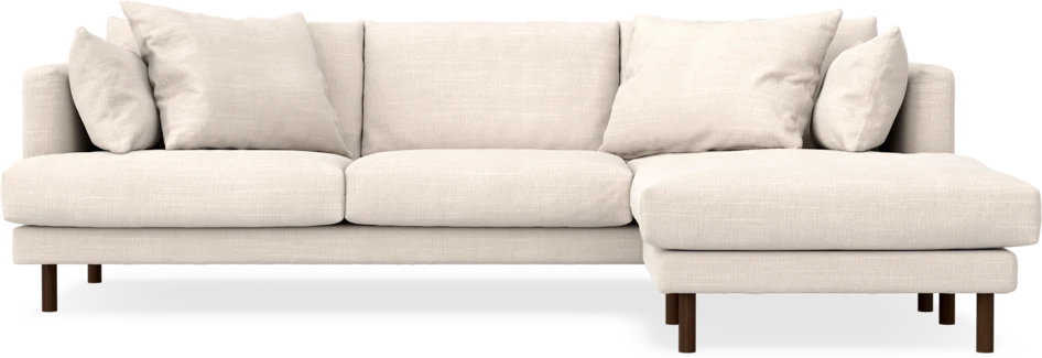 Harper - 4-sits med schäslong höger  - Beige