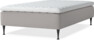 Delux Sense - Ramsäng, enkelsäng med bäddmadrass - Grå