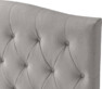 Delux Välvd - Sänggavel, 90-210 cm - Grå