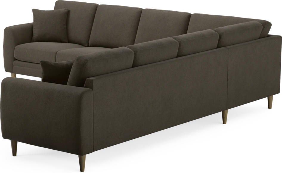 Eden - Hörnsoffa, 3+3-sits - Brun