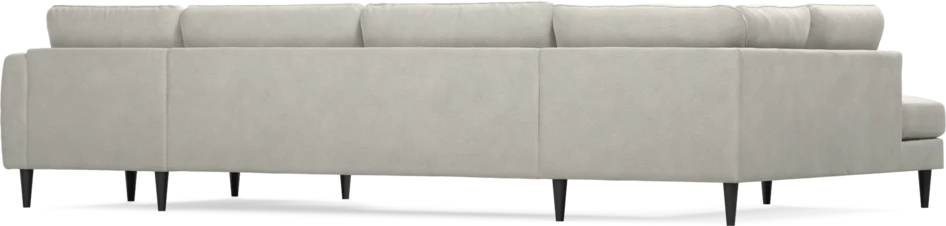 Bridge - 3-sits soffa med divan vänster och schäslong höger - Grå