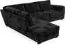 Friday - 2,5-sits soffa med divan vänster - Grå