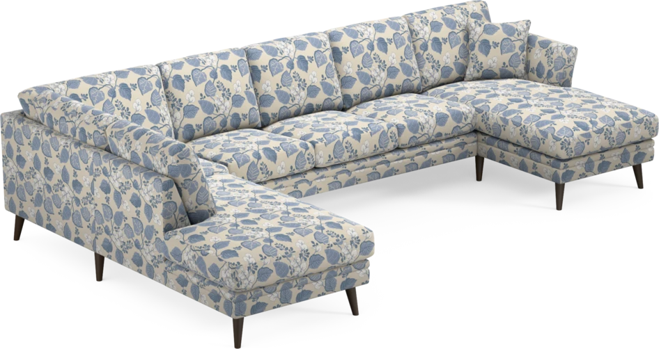 Eden - 3-sits soffa med divan vänster och schäslong höger - Flerfärgad