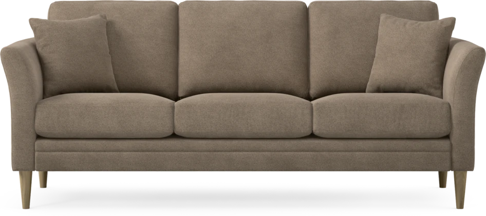 Eden - 3-sits soffa - Brun