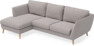 Madison Lux - 2-sits soffa med schäslong vänster - Grå