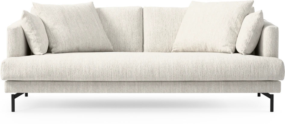 Harper - 3-sits soffa, hel dyna - Vit