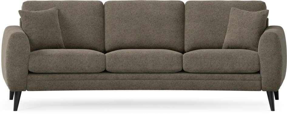 Eden - 3-sits soffa svängd - Brun
