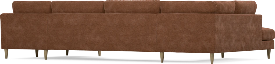 Bridge - 3-sits soffa med divan vänster och schäslong höger - Orange