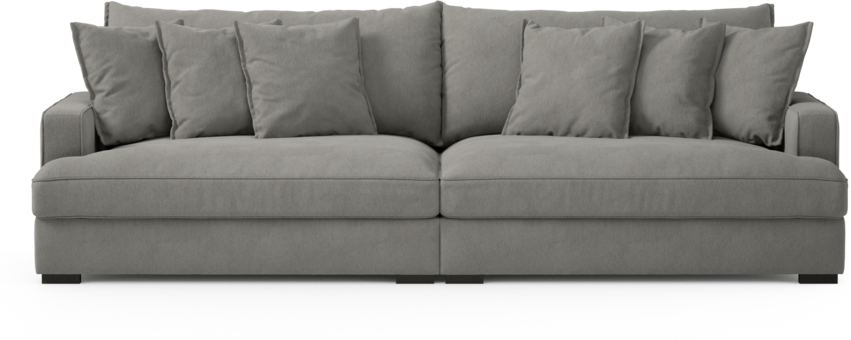 Rossi - 4-sits soffa - Grå