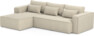 Ide - Bäddsoffa 3-sits med schäslong vänster - Beige