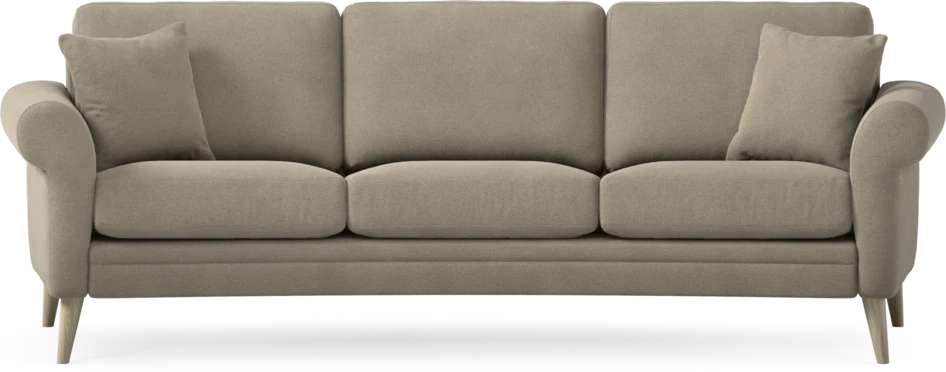 Eden - 3-sits soffa svängd - Beige