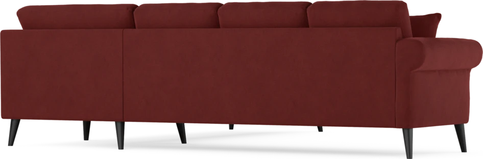 Eden - Hörnsoffa, 3+3-sits - Röd