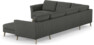Bridge - Hörnsoffa, 2+3-sits med schäslong höger - Grå