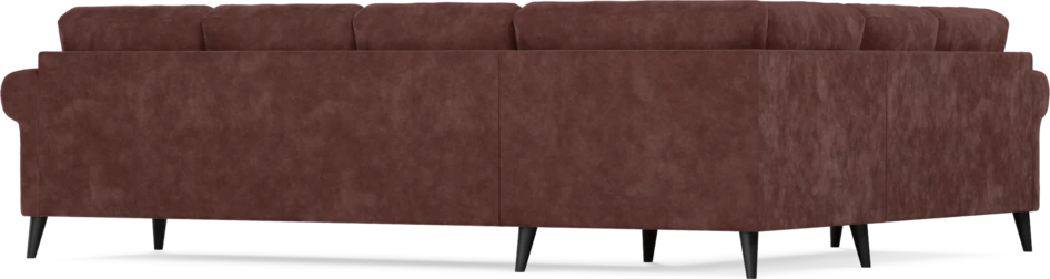 Eden - Hörnsoffa, 2+3-sits - Röd