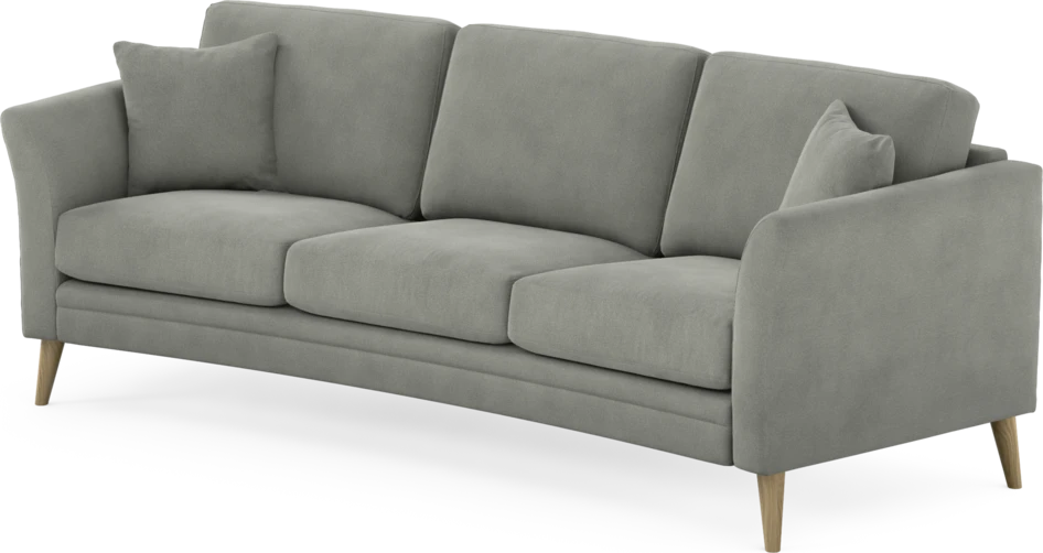 Eden - 3-sits soffa svängd - Grå