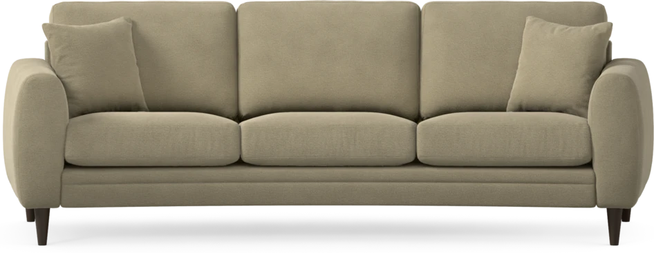 Eden - 3-sits soffa svängd - Beige